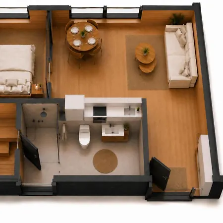 Apartmán Aurora Log 2b With Sauna, Wifi And Free Parking Rovaniemi